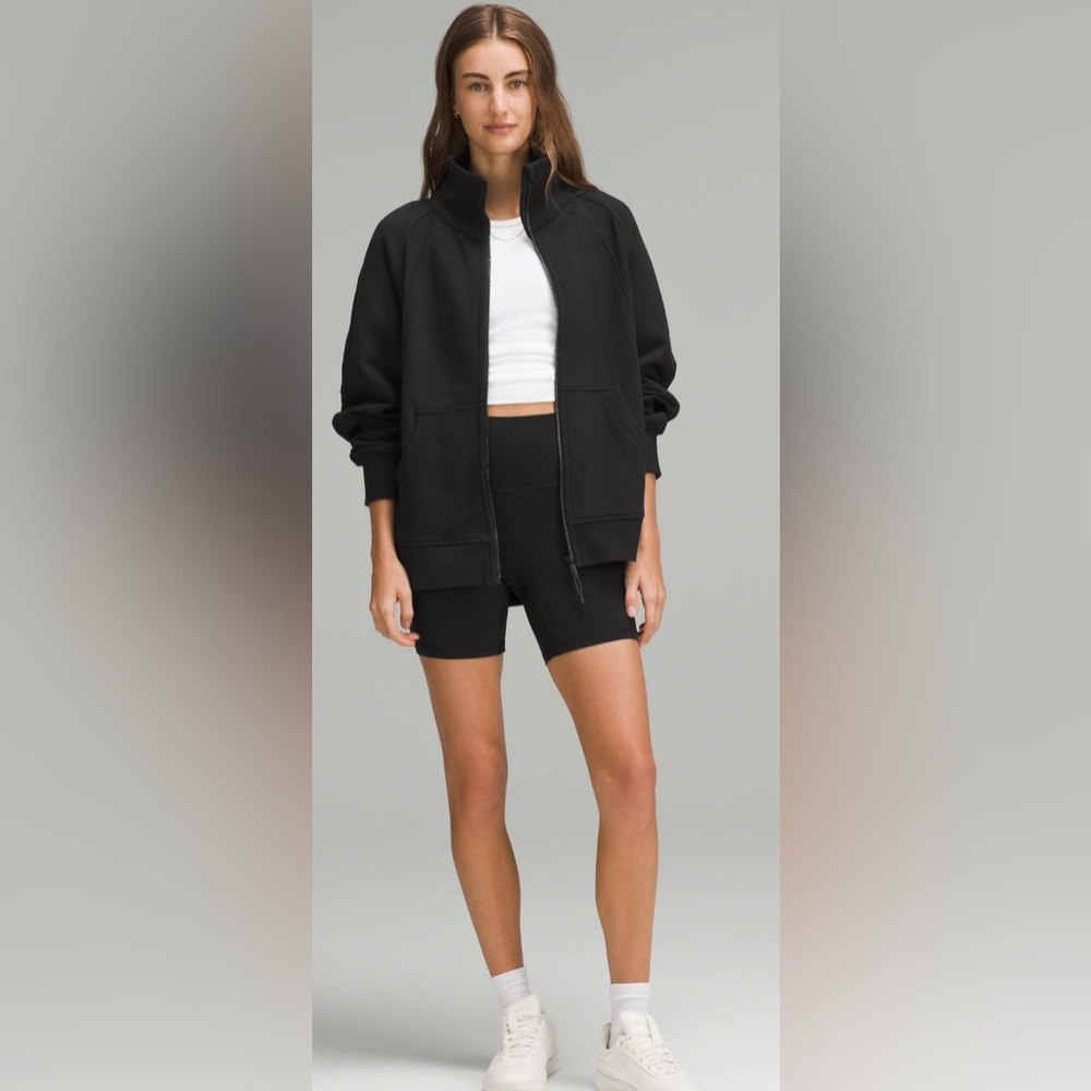 lululemon Scuba Oversized Funnel-Neck Full Zip in Black XL/XXL